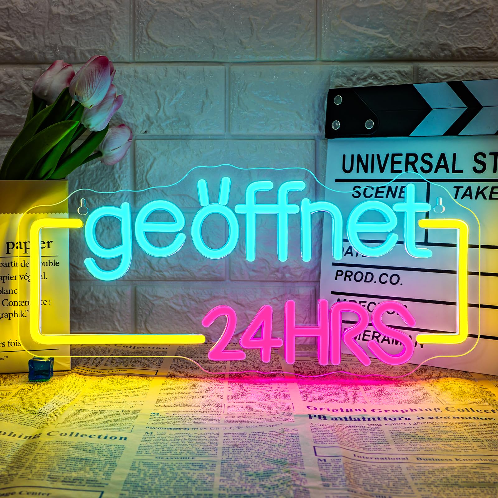 SIGNSHIP Palme Neon Schild Drink Led Schild Bier Bar Neon Sc