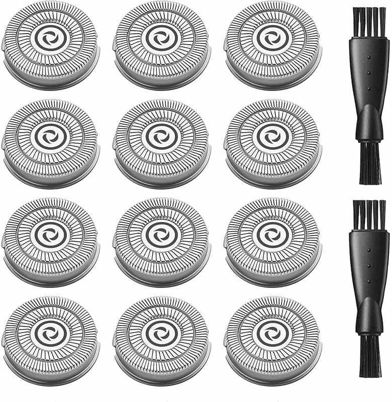 Cabeças de reposição RMS8101 compatíveis com barbeadores elétricos RMS8101 e RMS7109, pacote com 12
