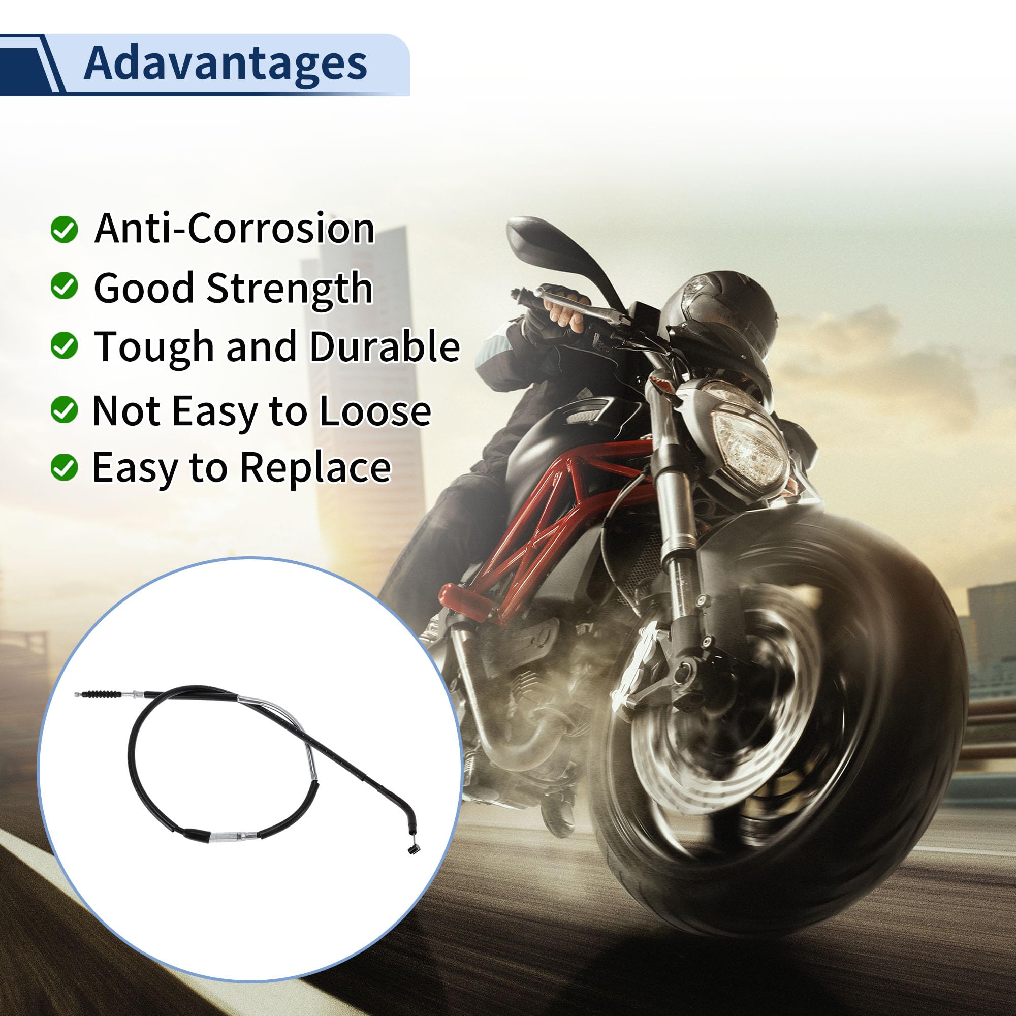 Câble D'Embrayage Moto, Câble D'Embrayage Moto N° 5Vx2633500 Pour Yamaha 600 Fz6 600 S Fazer 2004-2008, 1 Pièce