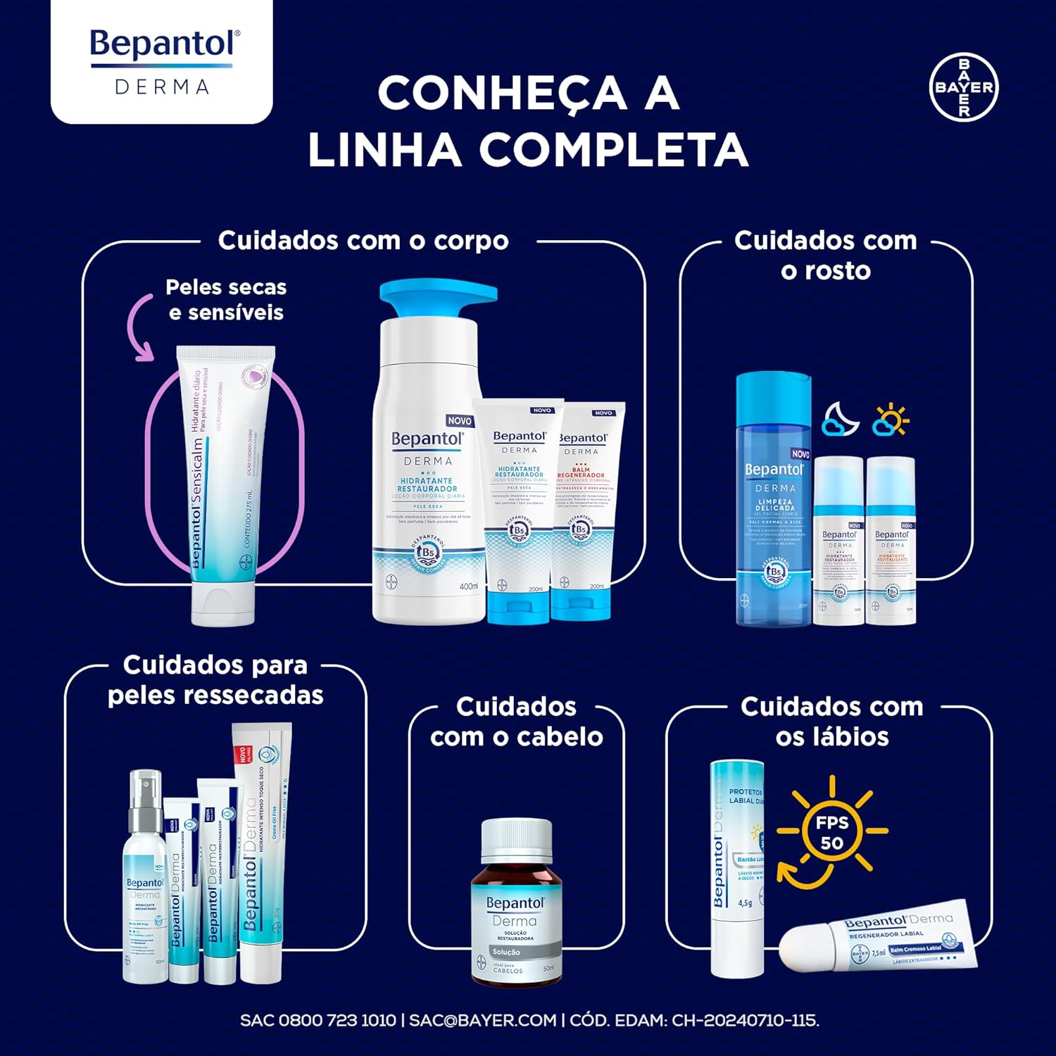 Bepantol Derma Hidratante Facial Diário, Hidratante Revitalizante FPS25, 50ml em promoção! Veja a oferta e mais achadinhos de Hidratação 7 Hoje é o melhor dia para comprar Bepantol Derma Hidratante Facial Diário, Hidratante Revitalizante FPS25, 50ml com aquele preço maroto! Promoção! Aproveite a oferta! 7