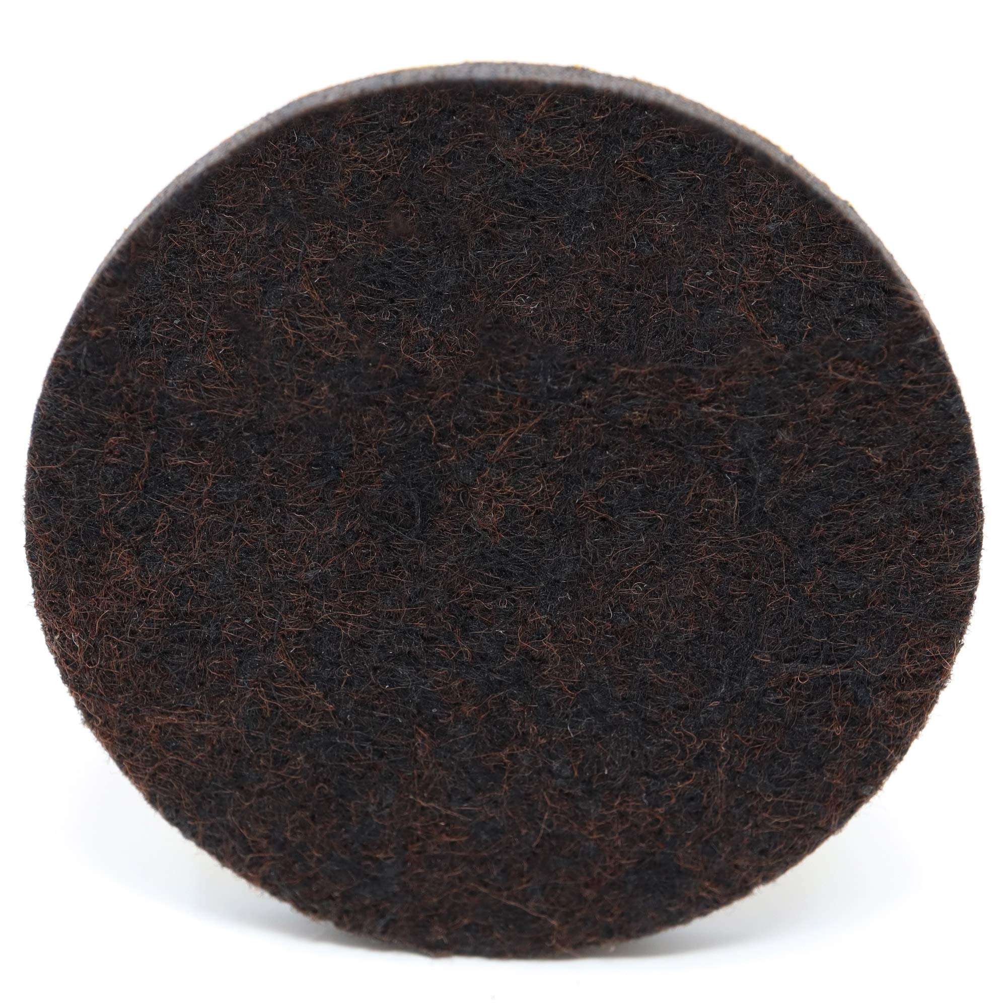 Adsamm® / 100 x Deslizadores de Fieltro autoadhesivos/Marrón/ø 70 mm/Redondo/Patines de Fieltro para Muebles de 5,5 mm de Grosor