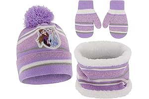 Frozen Toddler Girls Winter Hat, Scarf and Mittens Set