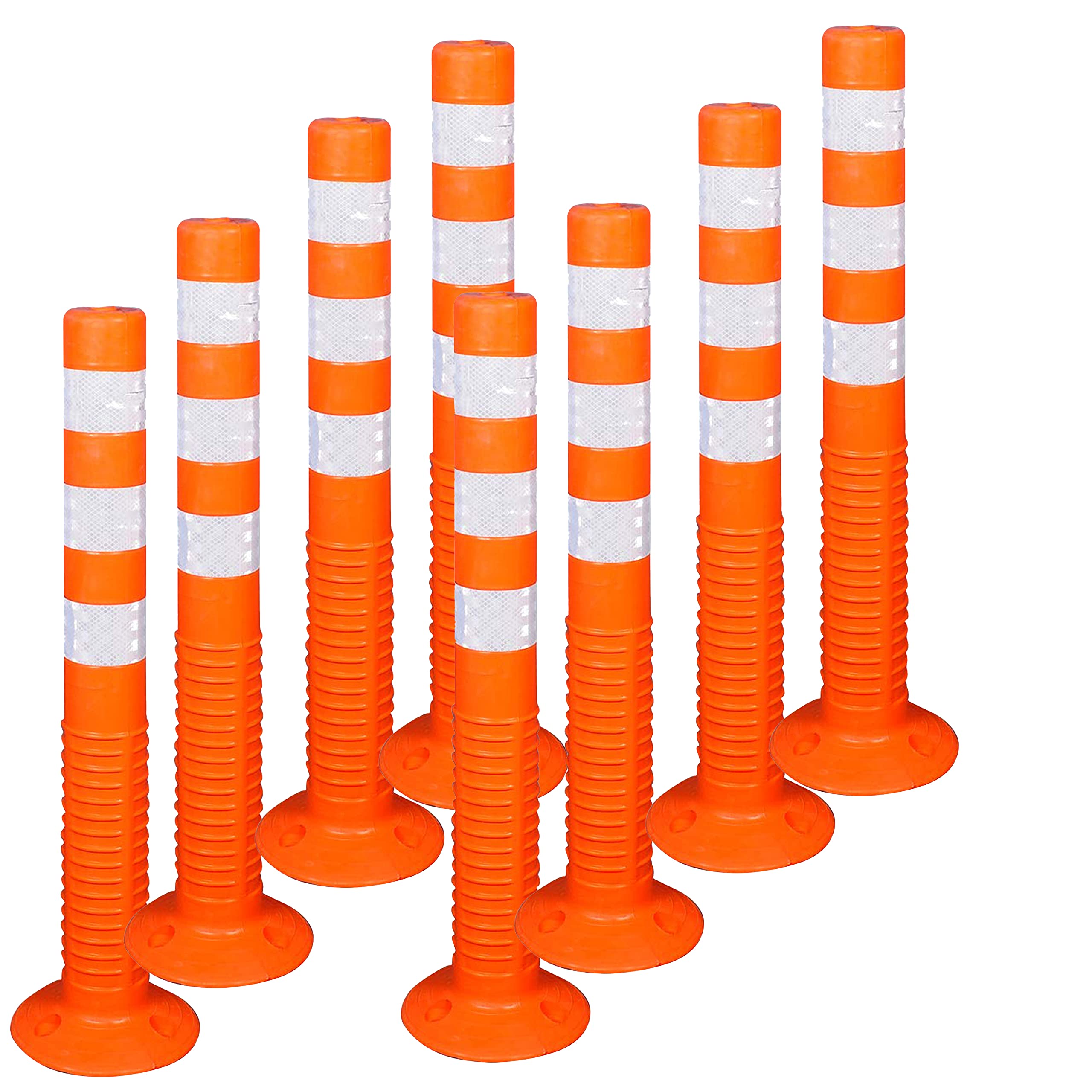 Robustt Spring Post "750mm" (Pack of 8, Orange &Yellow) RPU and PVC material with 3 Reflective tapes (B0B1DWMQ99) Amazon Price History, Amazon Price Tracker
