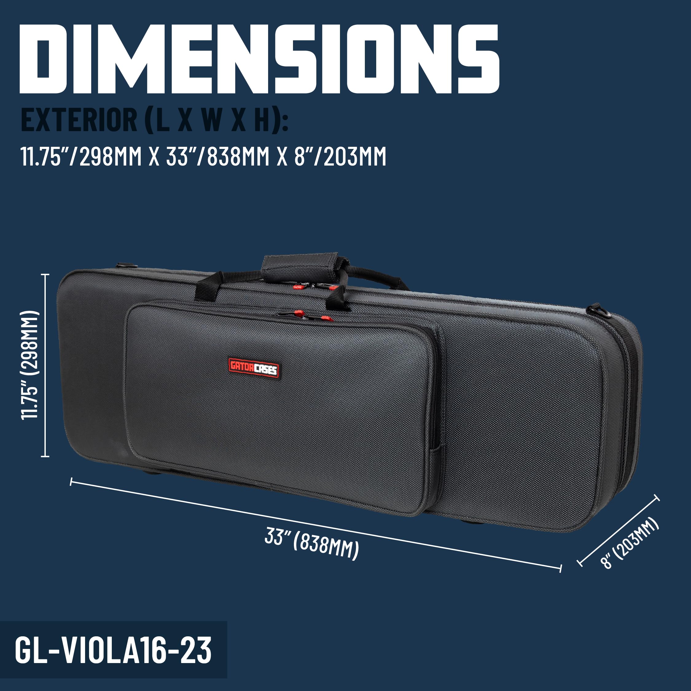 Amazon | Gator Cases ヴィオラケース (GL-VIOLA16-23) | 弦楽器