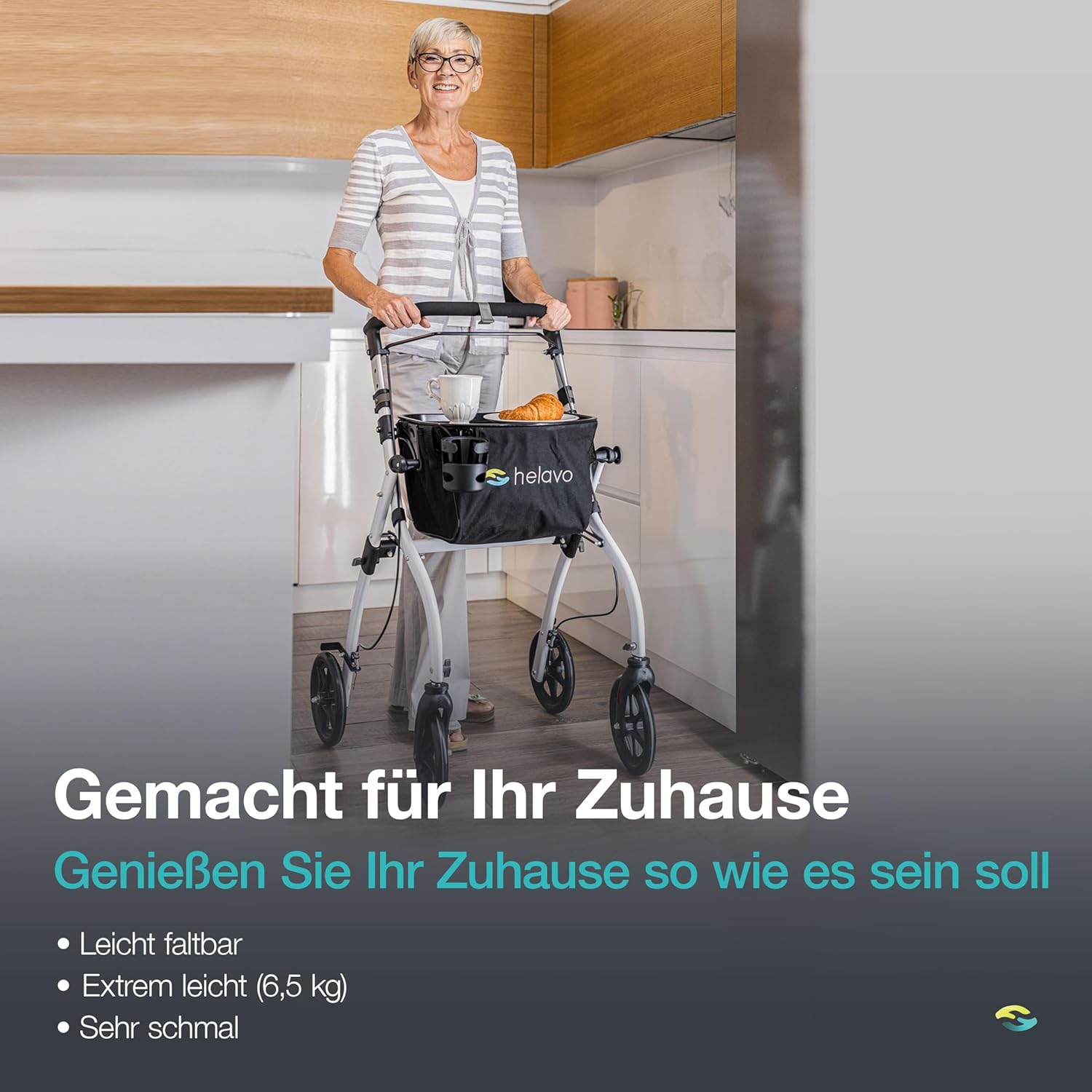 Schmaler Rollator - passt durch fast jede Tür