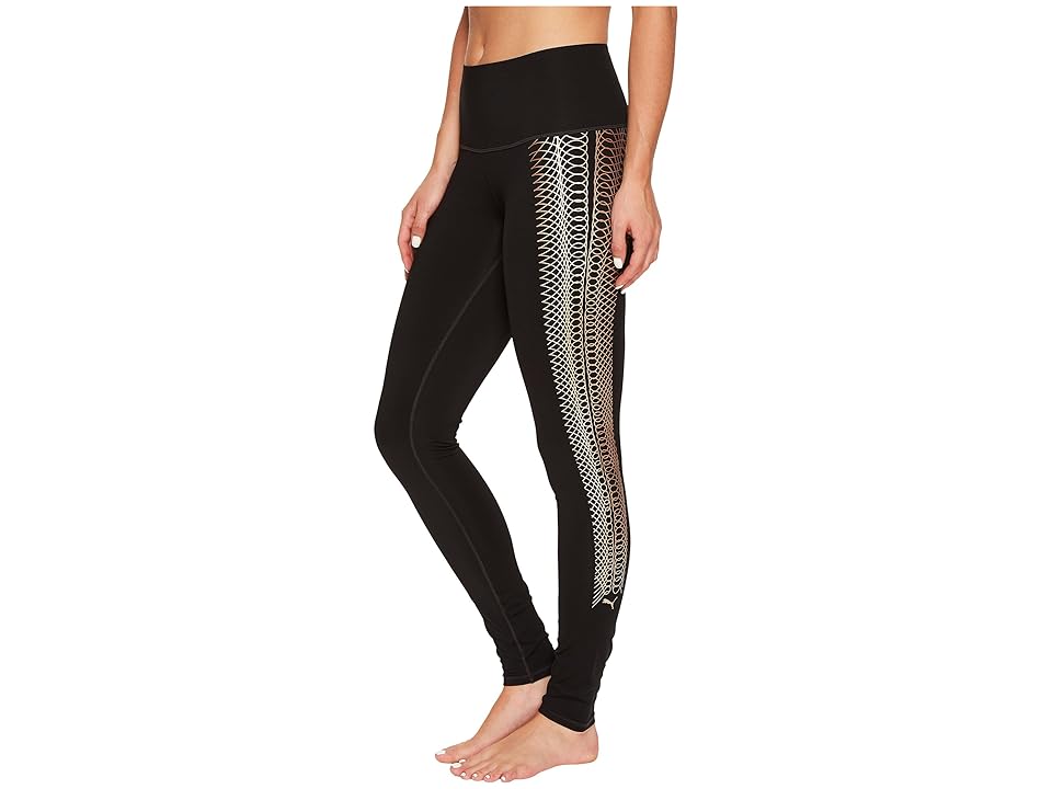

PUMA Everyday Train Graphic Tights (PUMA Black/Copper Lacing Print) Women's Workout