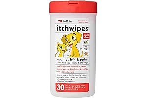Petkin Anti Itch Wipes for Pets: Soothe and Protect