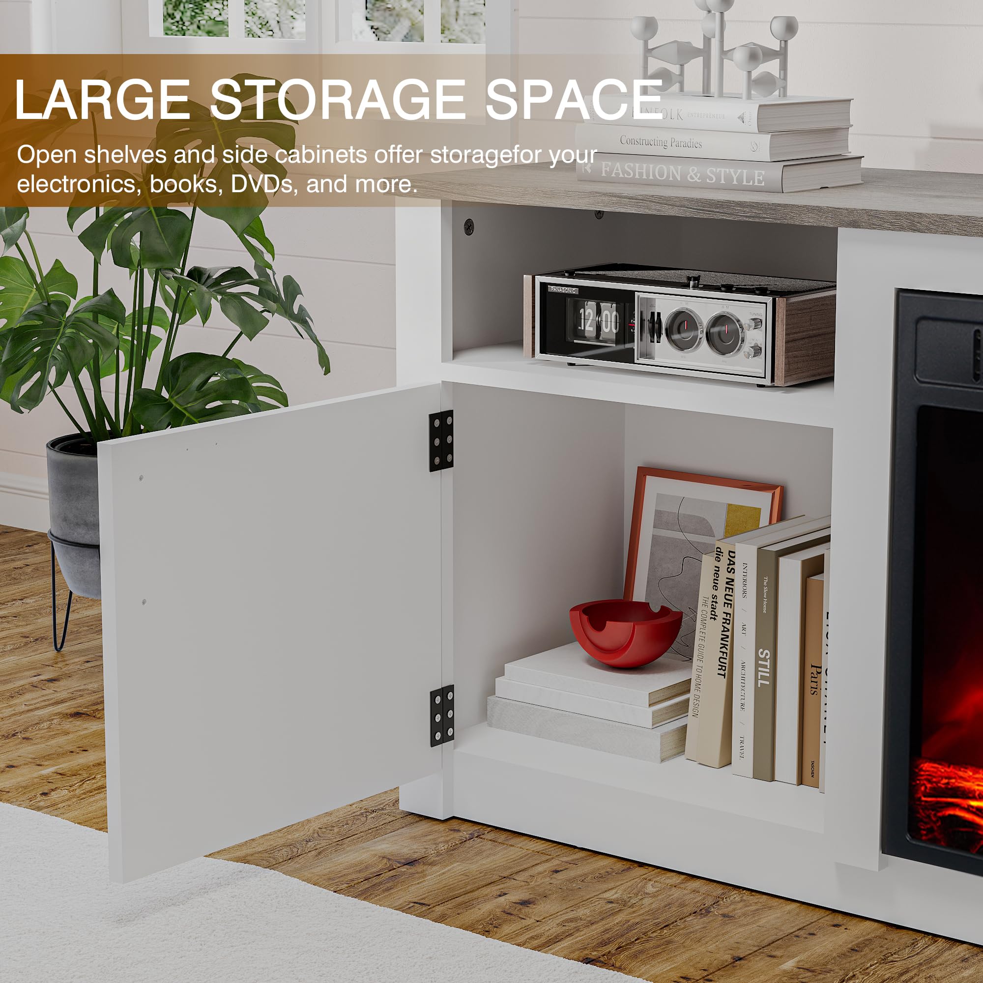 DE BESTE ELEKTRISCHE OPEN HAARD VAN RICHEN ALVA - ELEKTRISCHE WANDHAARD Met Verwarming 1000 2000 W Realistisch 3d Vlameffect Led Verlichting