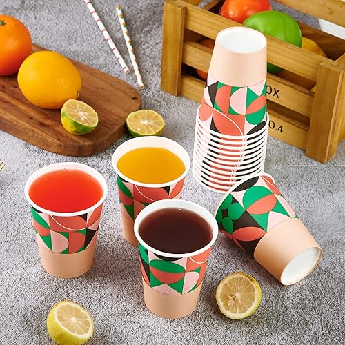 Miniatura 6 de Turbo Bee Paquete de 270 vasos de papel de 12 onzas, tazas de café desechables, vasos para bebidas calientesfrías para agua, tazas de agua de papel