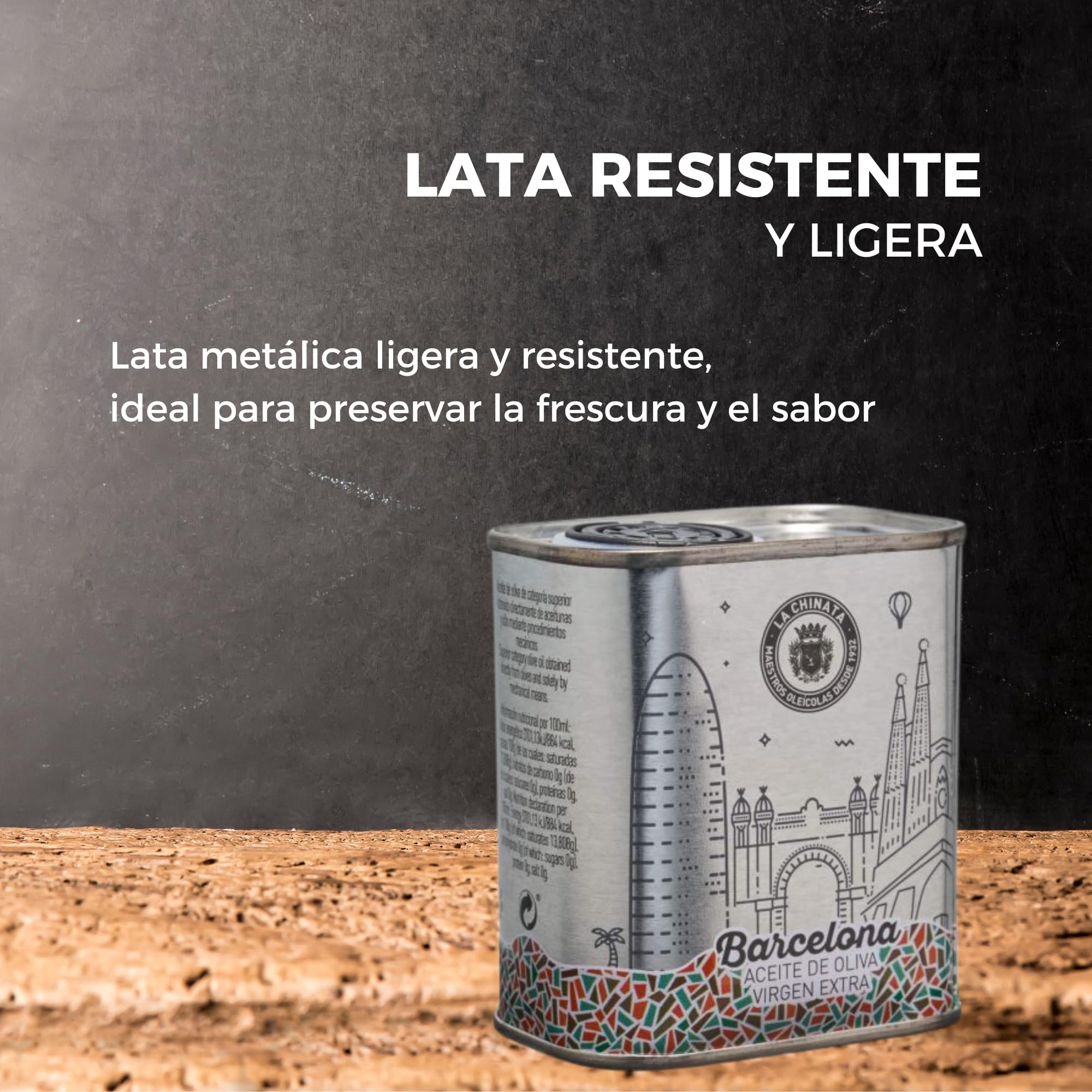 Pack 24 unidades - Aceite de Oliva Virgen Extra Lata La Chinata 100ml (Barcelona)