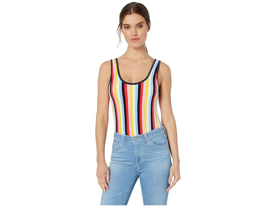 

Juicy Couture Multicolor Stripe Microterry Bodysuit (Multi Malibu Stripe) Women's Jumpsuit & Rompers One Piece