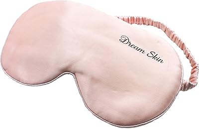 100% Mulberry Silk Soft Sleep Eye Mask JuveTex Beauty Wrinkle shade Cover Pink and White