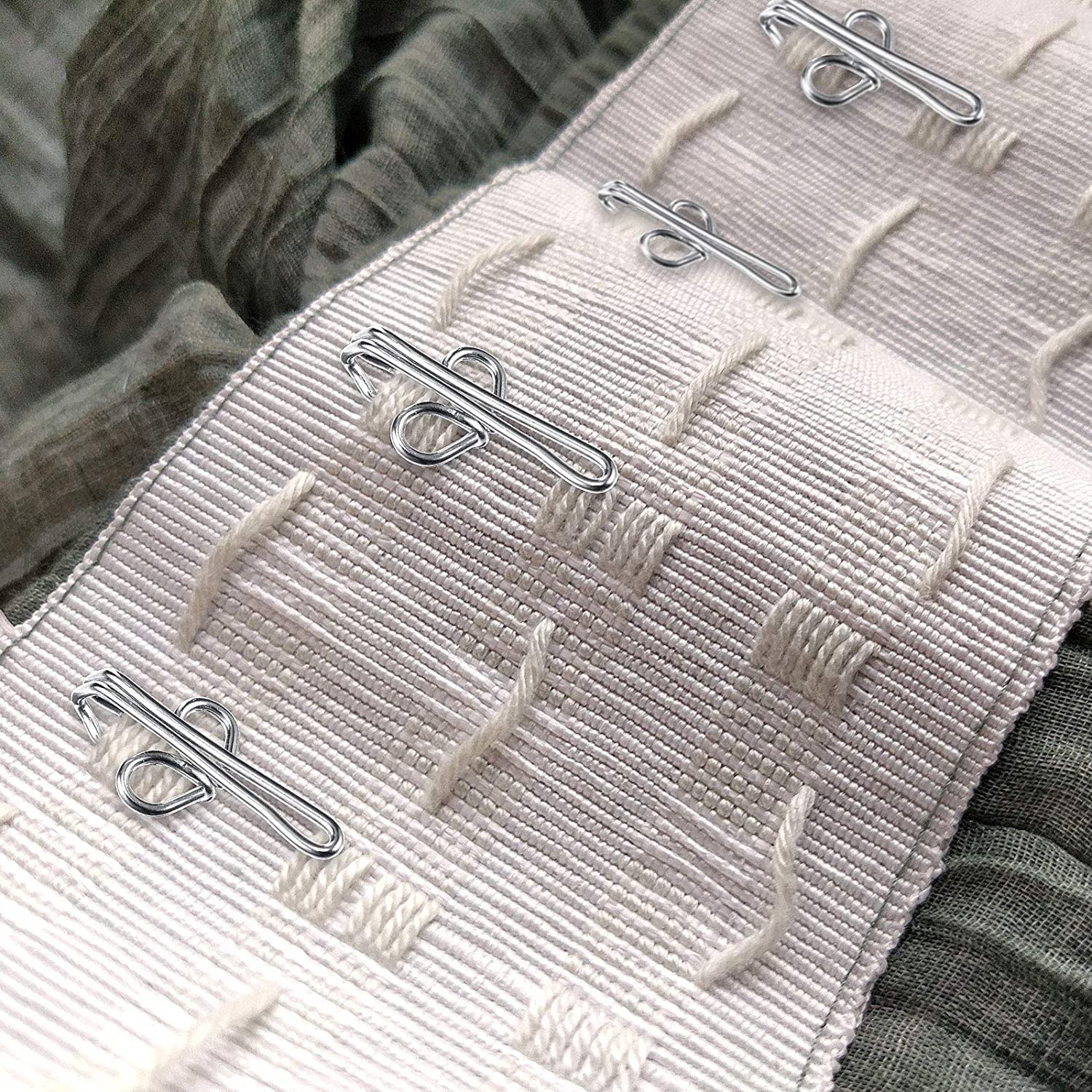 AUNC CROCHETS DE Draperie Crochets De Rideau En Métal Durables Robustes