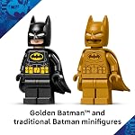 LEGO DC Batman : Jouet de construction logo de Batman - Décor de chambre de super-héros pour enfants, garçons et filles, à partir de 12 ans - avec figurines classiques et dorées - Idée cadeau pour anniversaires et fans - 76330