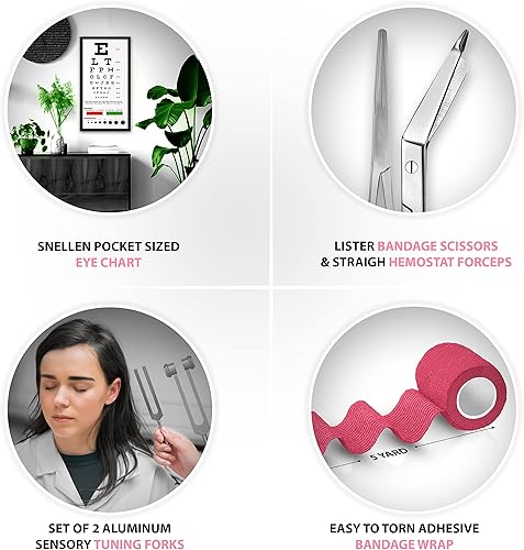 Miniatura 8 de ASA TECHMED Bolsa de viaje duradera para enfermera con suministros de enfermería, multibolsillos, nailon resistente, correa para el hombro