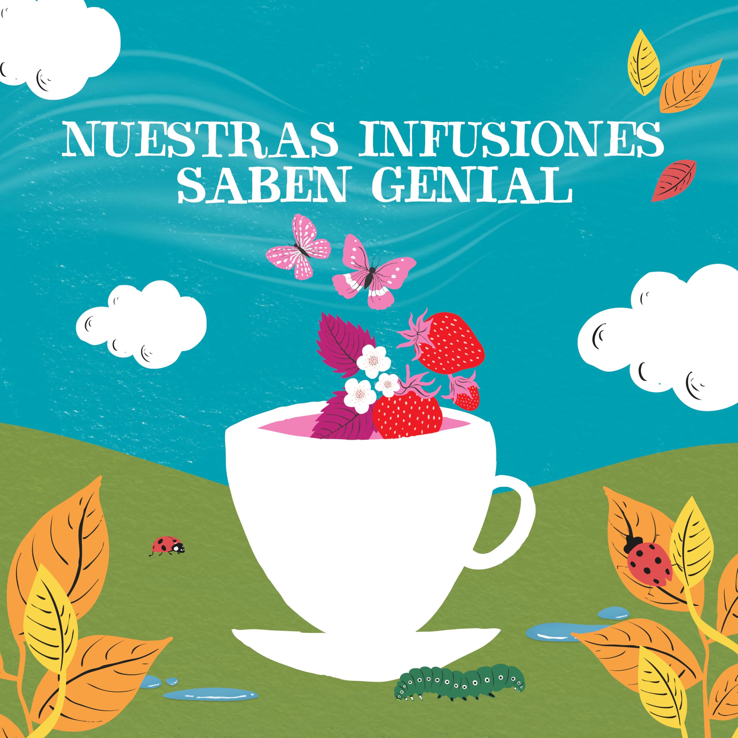 CUPPER Bolsitas de Infusiones Ecológicas Fresa y Vainilla 50 uds Sin Azúcares Añadidos Vegano