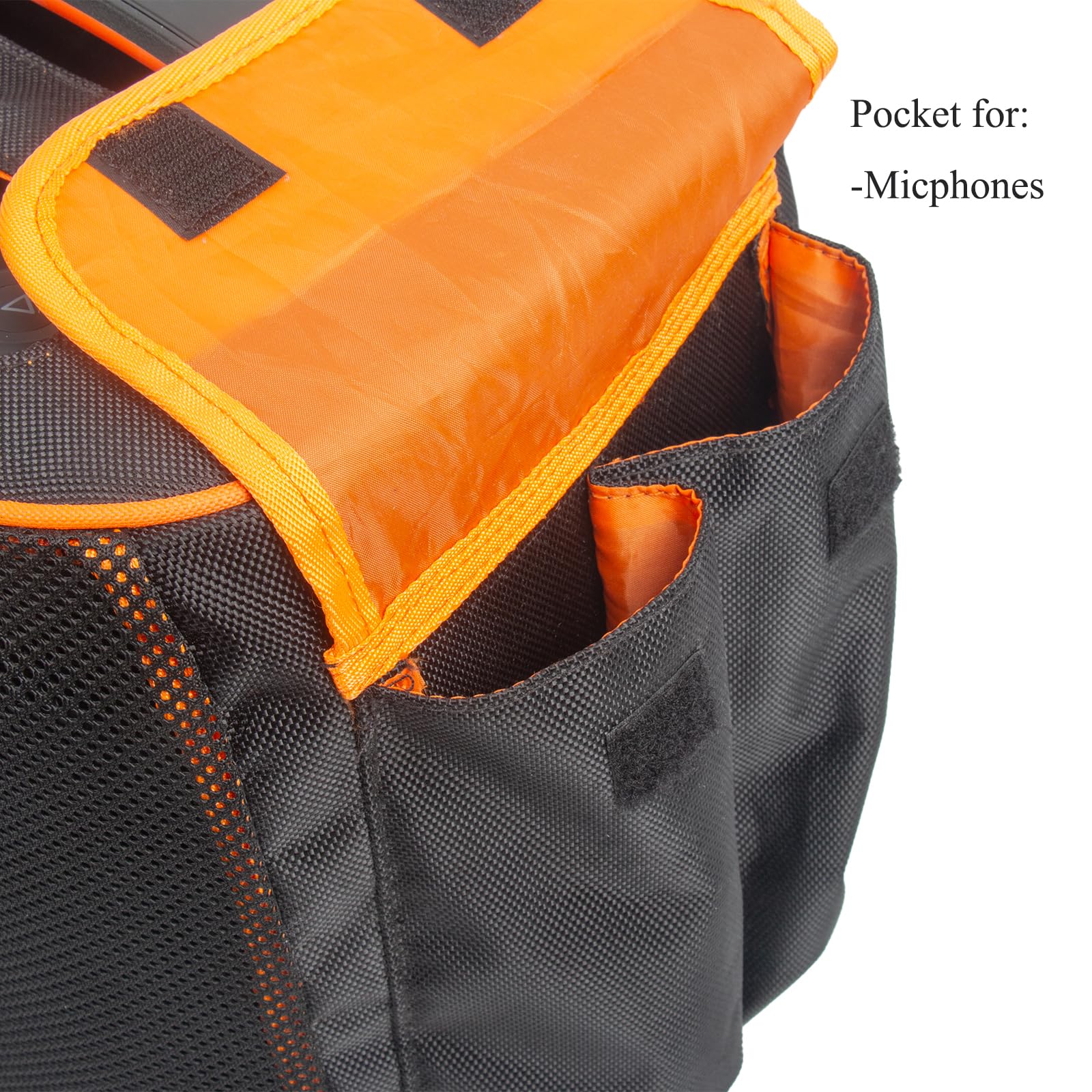 Housse de protection pour PartyBox Encore Essential 2, double couche de protection, résistante aux rayures, housse anti-poussière, étui sur mesure pour enceinte, manche en maille, avec 2 poches de