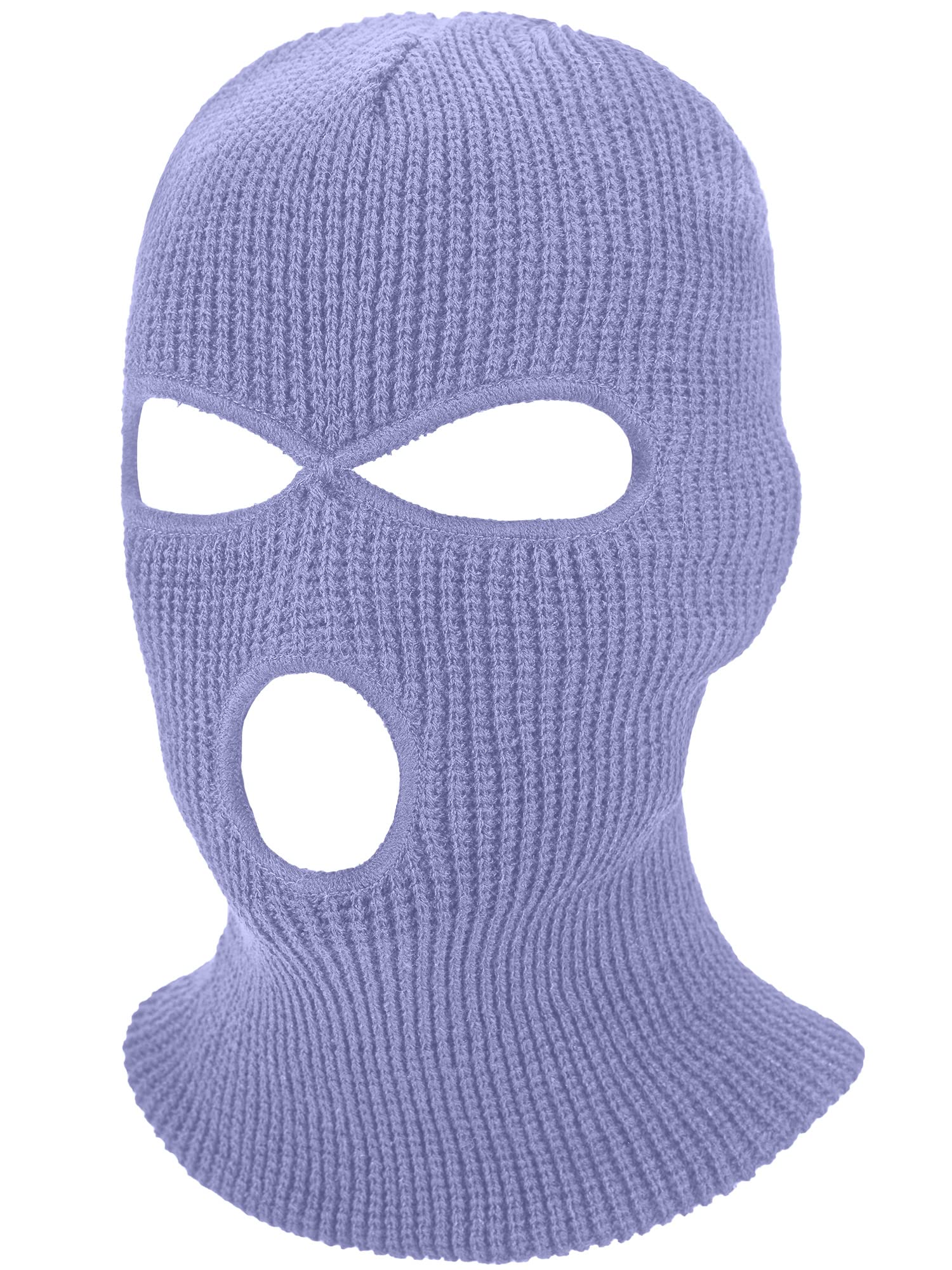 SATINIOR 3 Holes Ski Mask Full Face Cover Outdoor Balaclava Winter Knitted Neck Gaiter for Halloween Sports Cycling