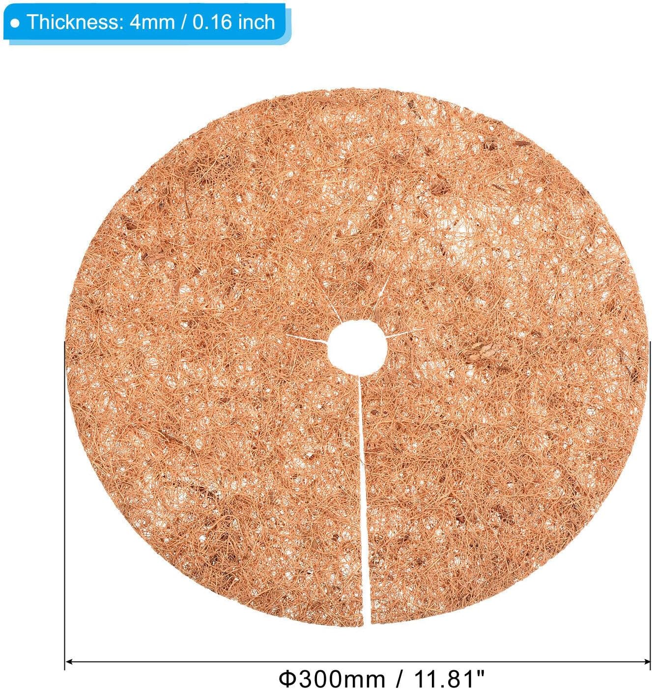 Home and Garden Parts 5pcs 12" Coconut Fiber Mulch Ring Mat Coco Coir Tree Protector Root Soil Cover #CN/251024/09410