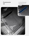 Tapis de sol à ajustement personnalisé & Cargo Liner & Protection arrière du dossier pour Ford Escape 2013-2019: Tapis en caoutchouc tout-temps, protection intérieure complète pour SUV, Durable & Facile à nettoyer
