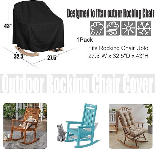 Miniatura 16 de Paquete de 4 fundas giratorias para sillas de salón al aire libre, impermeables, resistentes