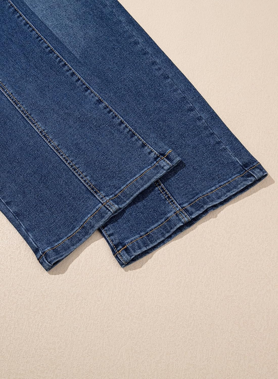 Sidefeel Women's Wide Leg Jeans High Waisted Stretchy Straight Leg Jeans Trendy Seamed Front Loose Denim Pants - Image 5