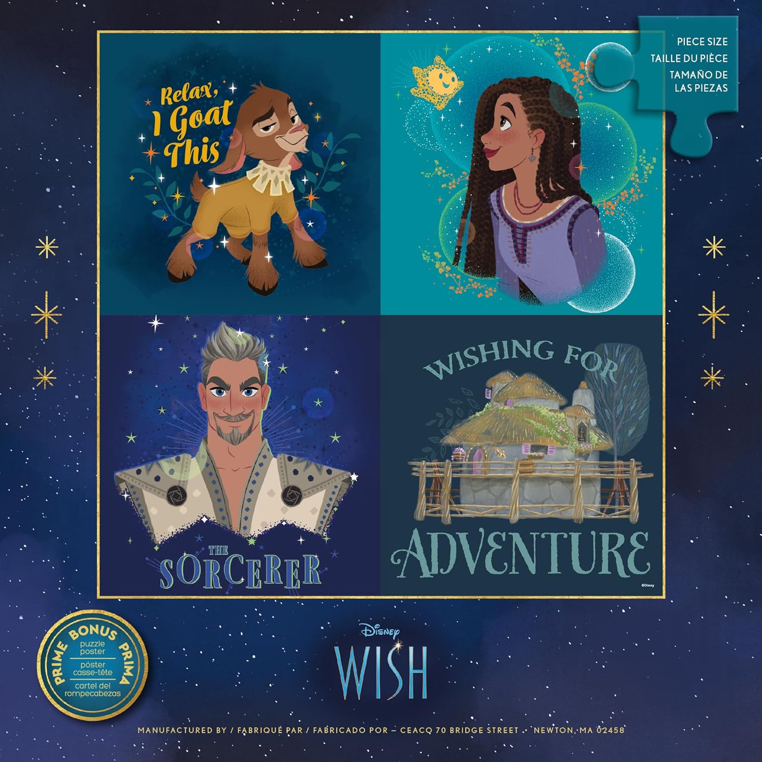 Ceaco - Disney - Wish - Collage - 300 Oversized Piece Jigsaw Puzzle