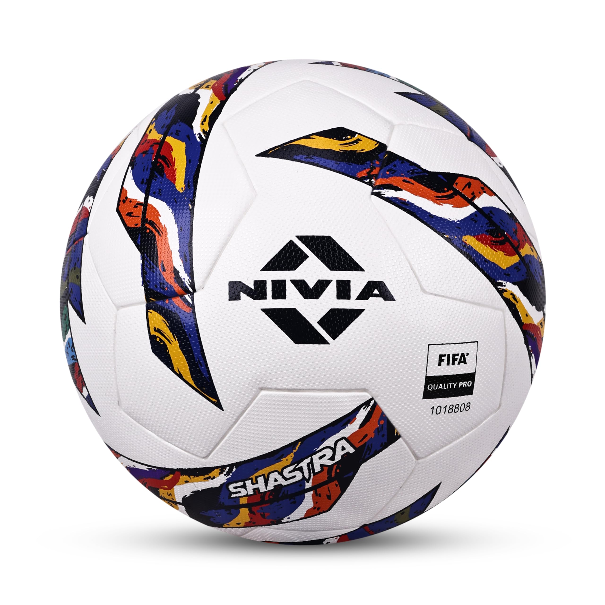 Nivia Shastra Thermobond Football, Match Ball, 8 Panels, Soft-Touch PU Leather Cover, Latex Bladder, to Play On Both Natural and Artificial Grass (Multicolor, Size - 5)-image-41