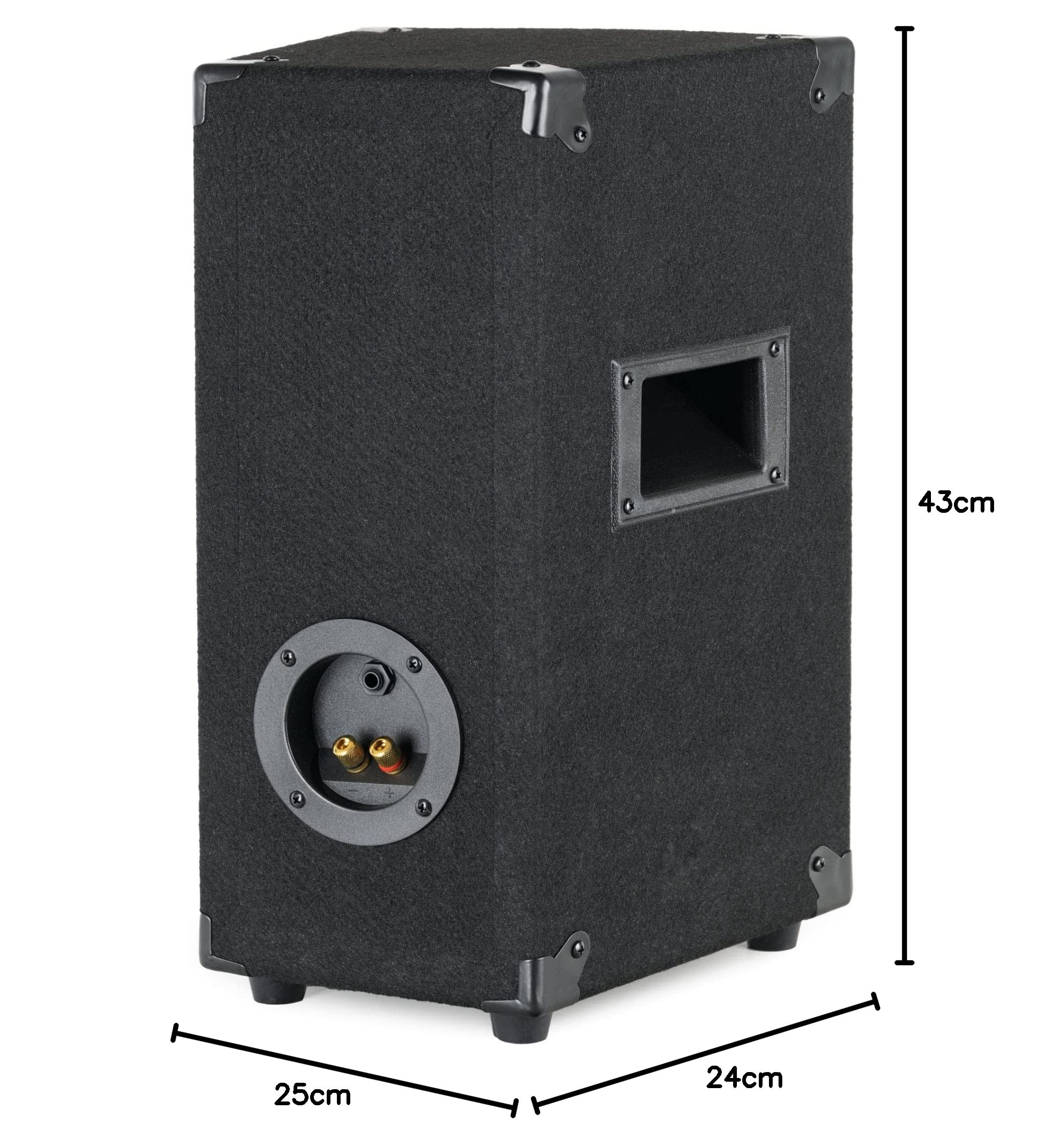 McGrey Coppia TP-8 Casse (2 pezzi DJ e casse party, woofer 8", 300W, passivo, sistema a 2 vie, cabinet in legno) nero