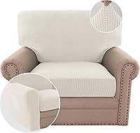 Vista 304 de H.VERSAILTEX Multi-Pieces Sofa Covers Stretch Couch Covers Form Fitted Seats and Back Cushions Covers