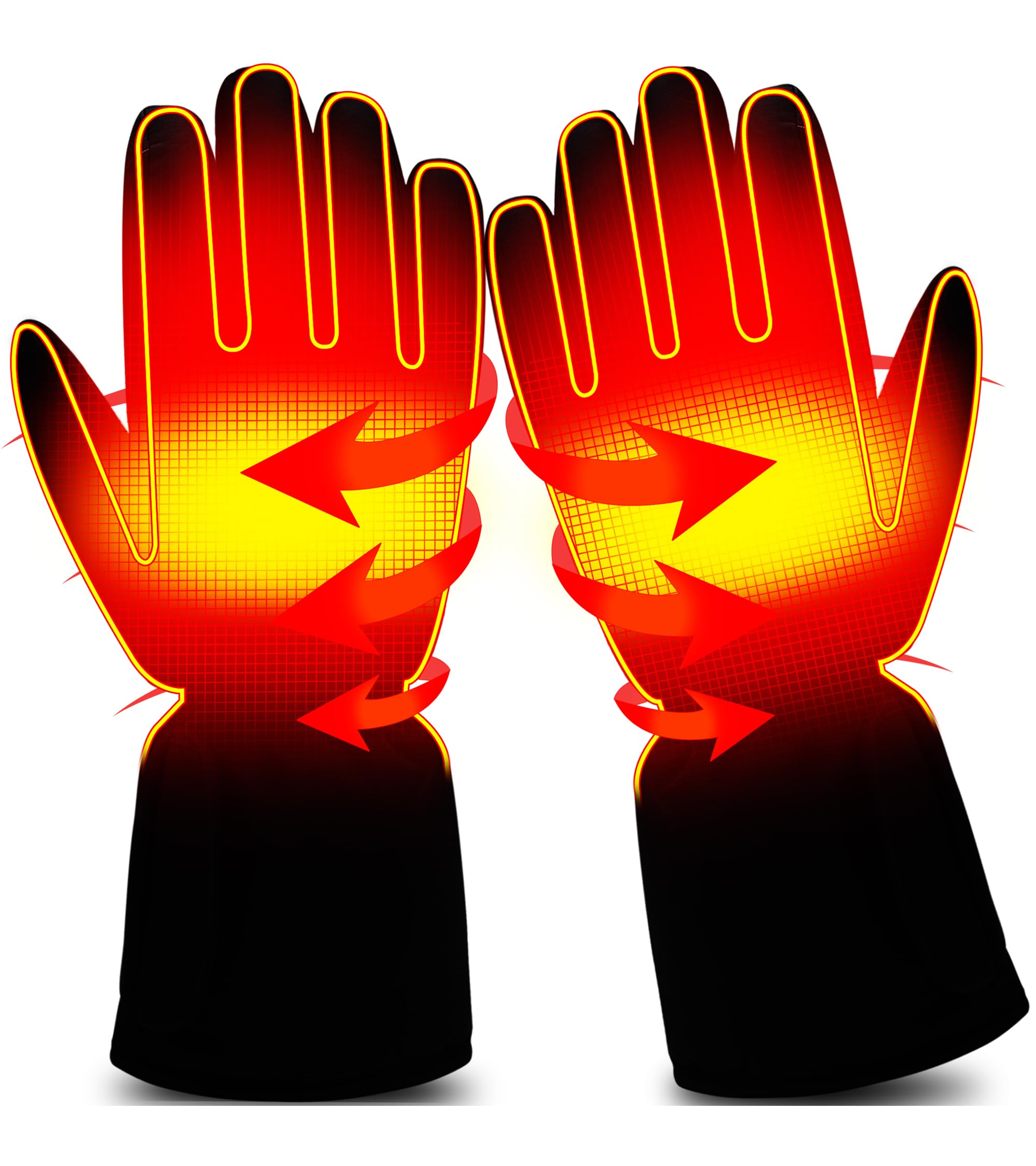 Autocastle Electric Battery Heated Gloves for Women & Men, Touchscreen Waterproof Thermo-Gloves with Battery Powered Electric Heating for Ski, Bike,