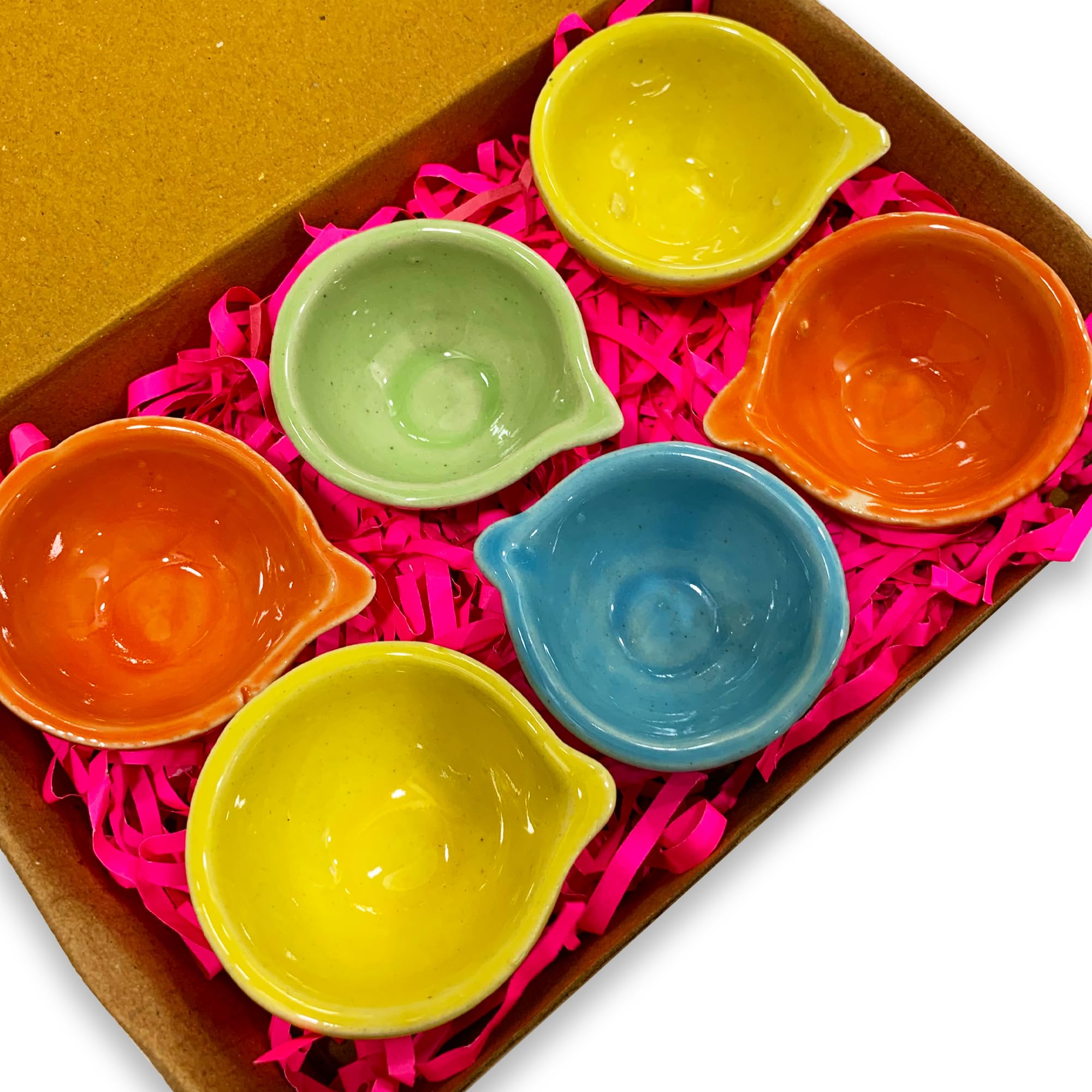 Bombay Greens Handmade Ceramic Diyas for Diwali| Traditional Diyas for Home & Diwali Decoration| Diyas for Diwali Gifts| Pack of 6 Multicolour Diyas (B0BFH7MH4W) Amazon Price History, Amazon Price Tracker