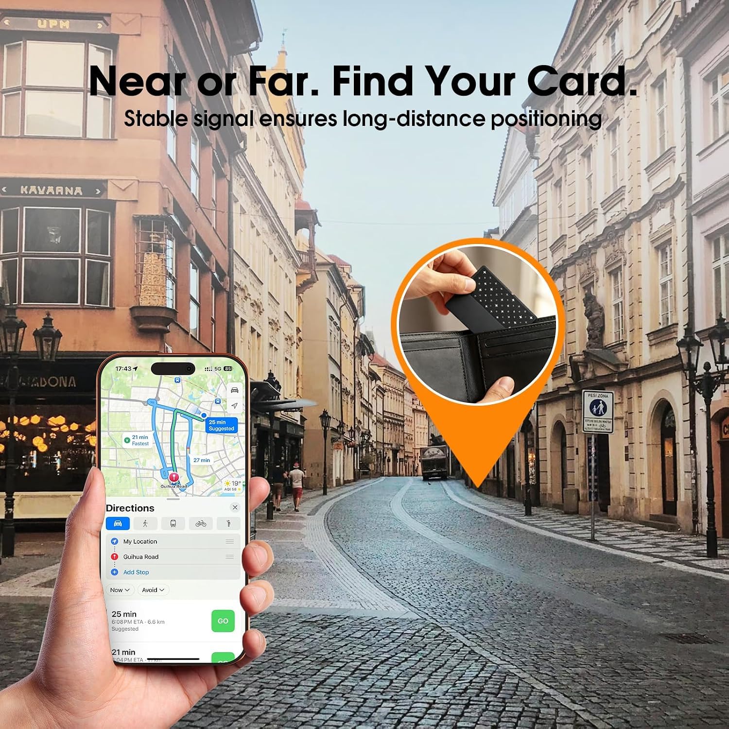 Apple AirTag Card [Certifié Apple MFi] Carte de suivi de portefeuille pour Apple Find My, batterie de 5 à 10 ans, étanchéité IP68 pour portefeuille, sac, bagages (lot de 4)