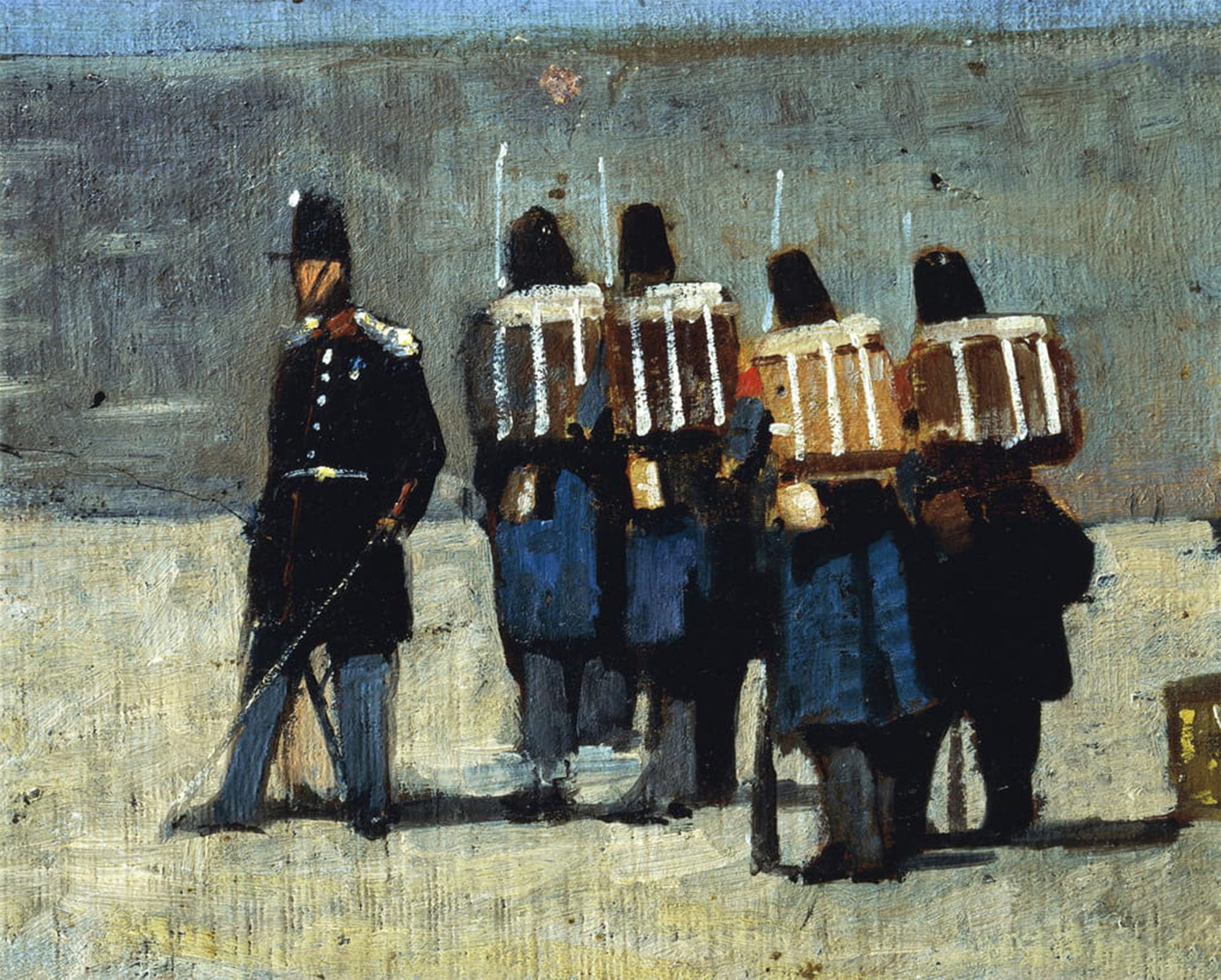 ARTXLXXBN Famous Painting Art Wall Decor Abstract Art Picture French Soldiers by Fattori Animal Pictures for Home Decor 60x90cm