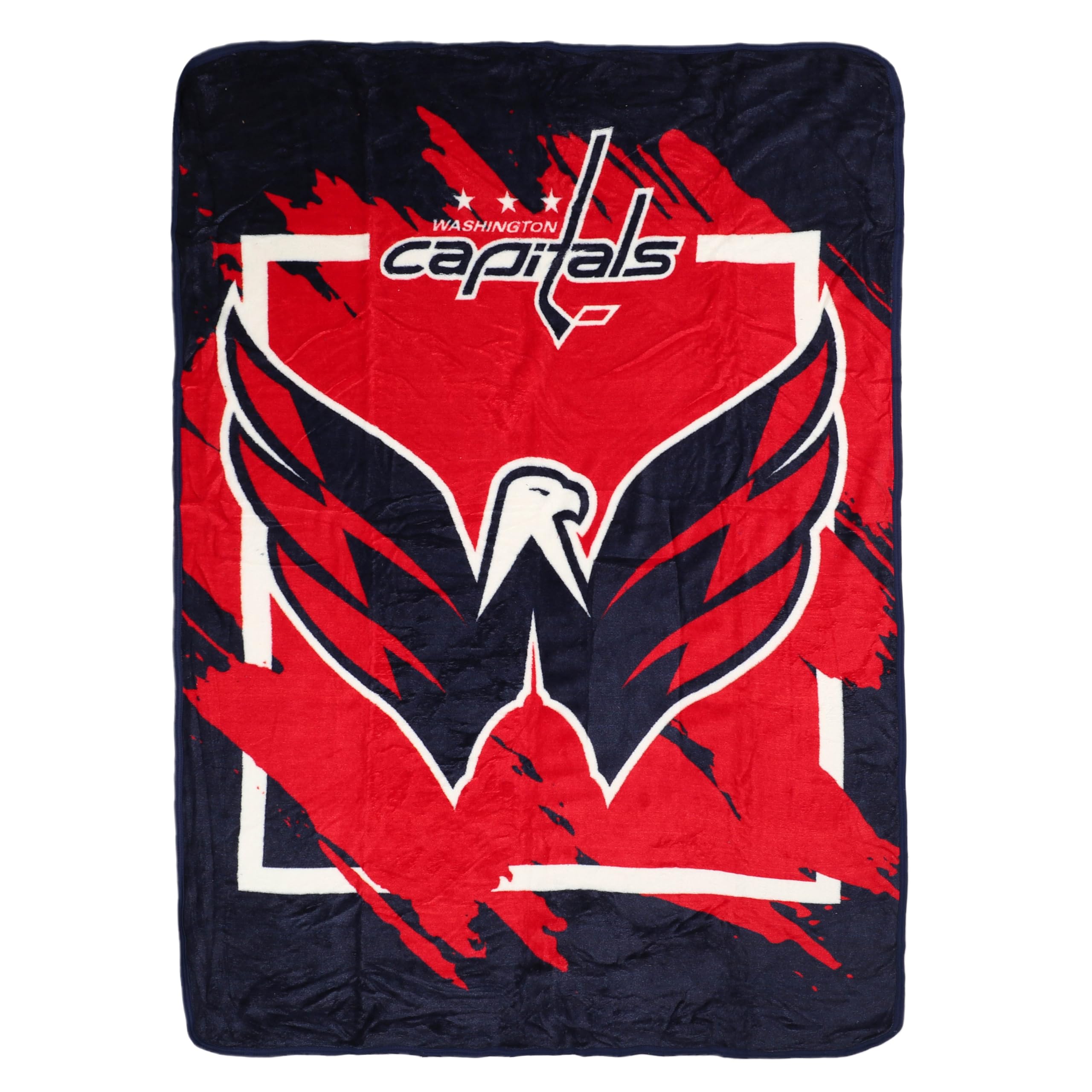 Plaid Washington Capitals NHL Northwest : Cadeau Idéal pour Fan de Hockey