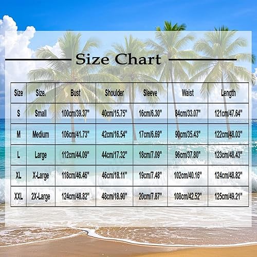 Miniatura 2 de NaRHbrg Vestido de verano para mujer, casual, estampado floral, vestido midi con botones, cuello en V, manga corta, vestido de verano bohemio