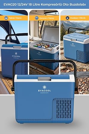 Evacool EVAG20 12/24V 18 Liter Compressor Auto Refrigerator