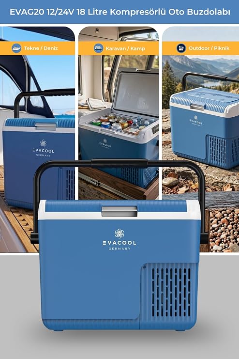 Evacool EVAG20 12/24V 18 Liter Compressor Auto Refrigerator