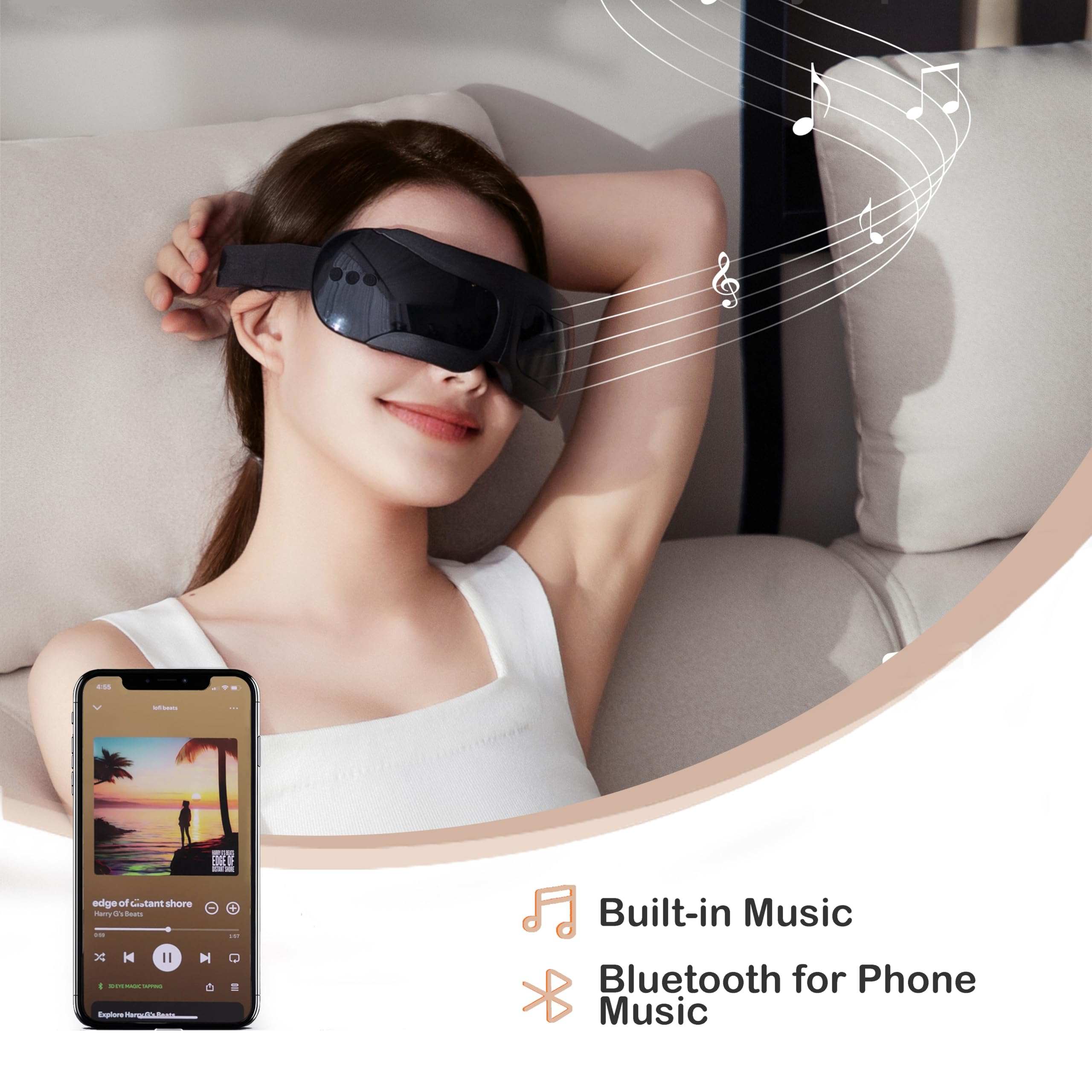 Amazon.com: Isfuro Eye Massager with Heat and Vibration for Migraines -  Heated Mask for Sinus Relief and Eye Strain Reduction