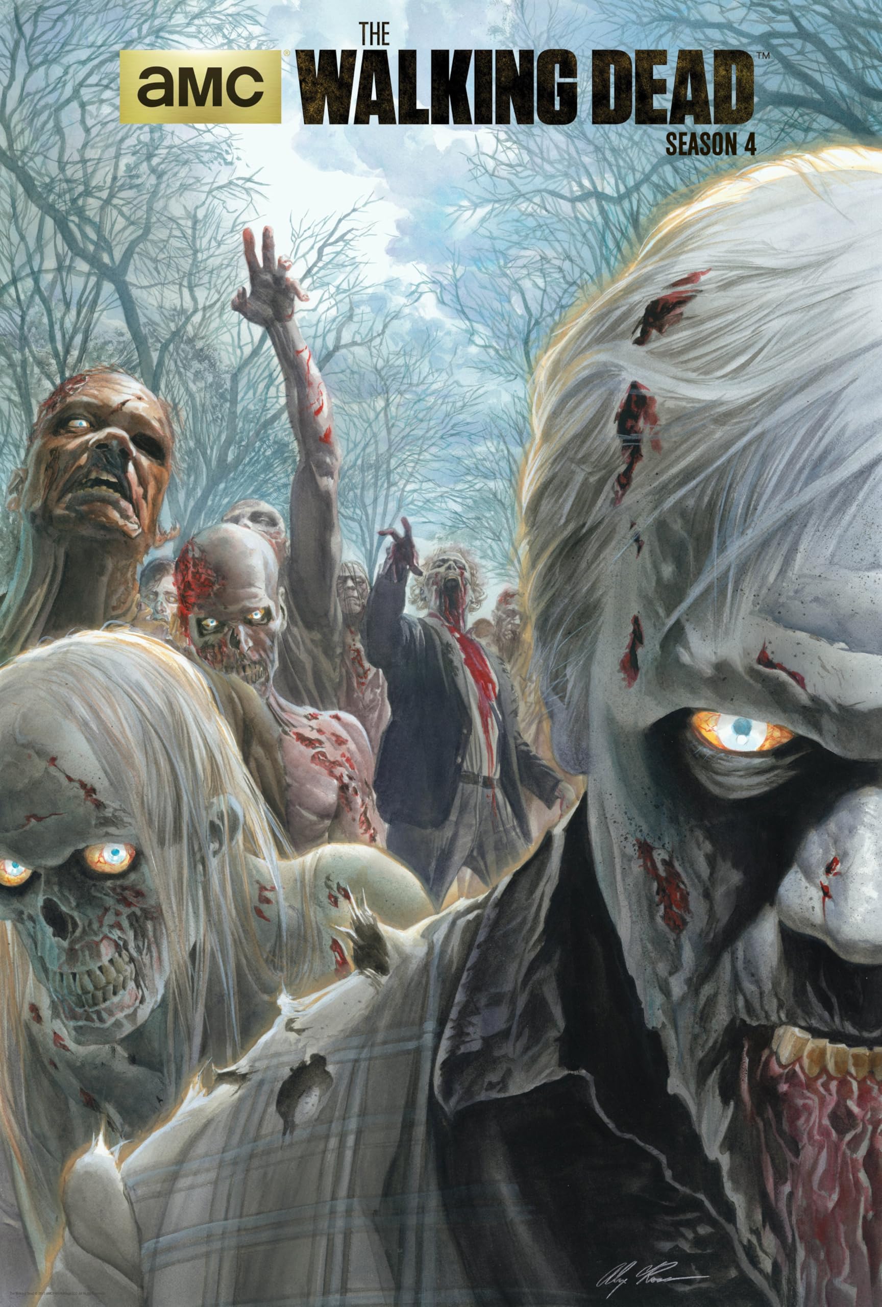 Pixie Posters Multi Colour Walking Dead Style 3 A3 Size Poster Wall Arts