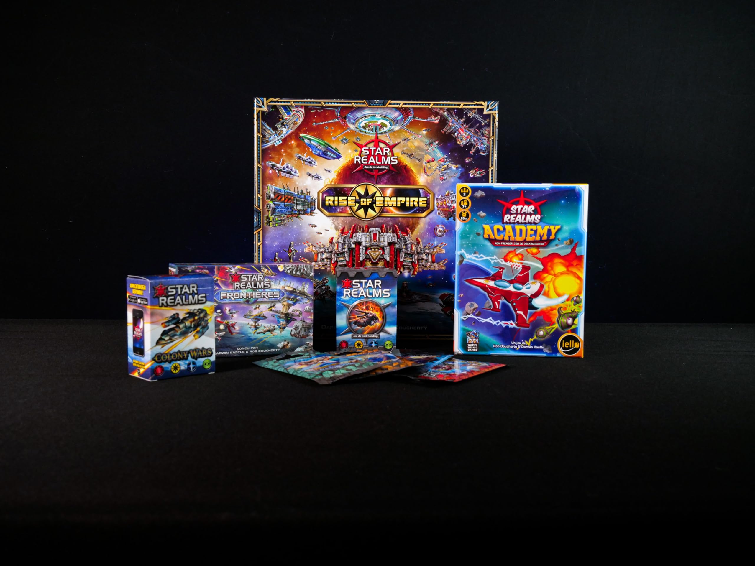 IELLO Star Realms Rise of Empire – Jeu de Deck-Building Legacy et Stratégie Spatiale – Campagne Évolutive en 12 Scénarios – 2 Joueurs – Dès 12 Ans