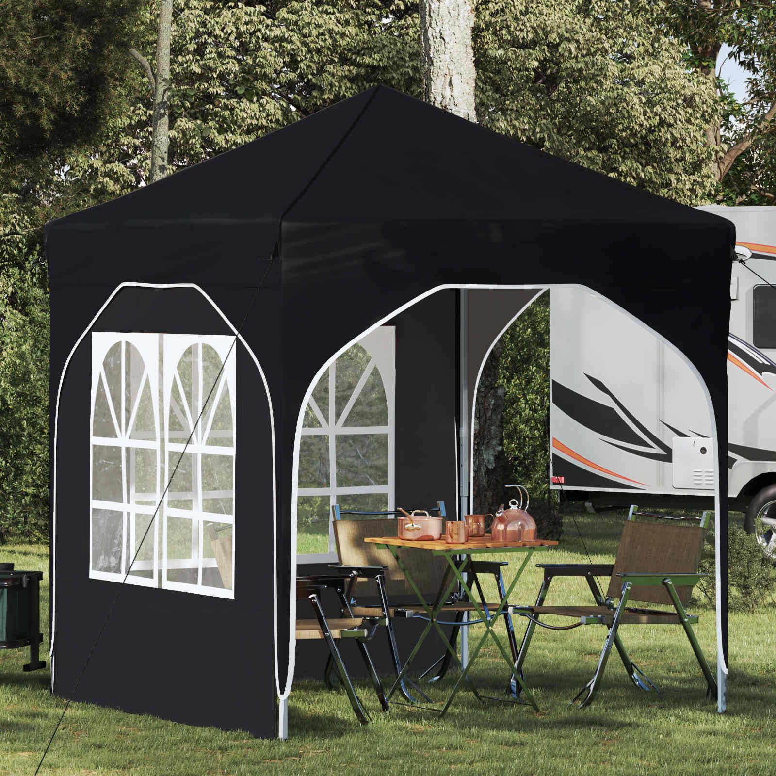 Carpa Plegable para Fiestas 194 x 194 x 245 cm Crema