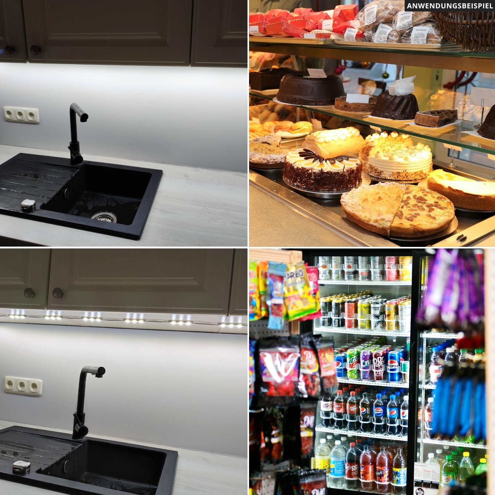 Moduli LED A Iniezione 12V - 10 Pezzi Da 4W/360lm Bianco Freddo, IP67 Impermeabile