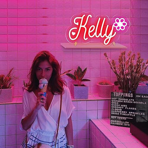 Miniatura 5 de Letreros de neón personalizados con base, letrero de luces LED personalizado para decoración de dormitorio, letrero de neón personalizable para