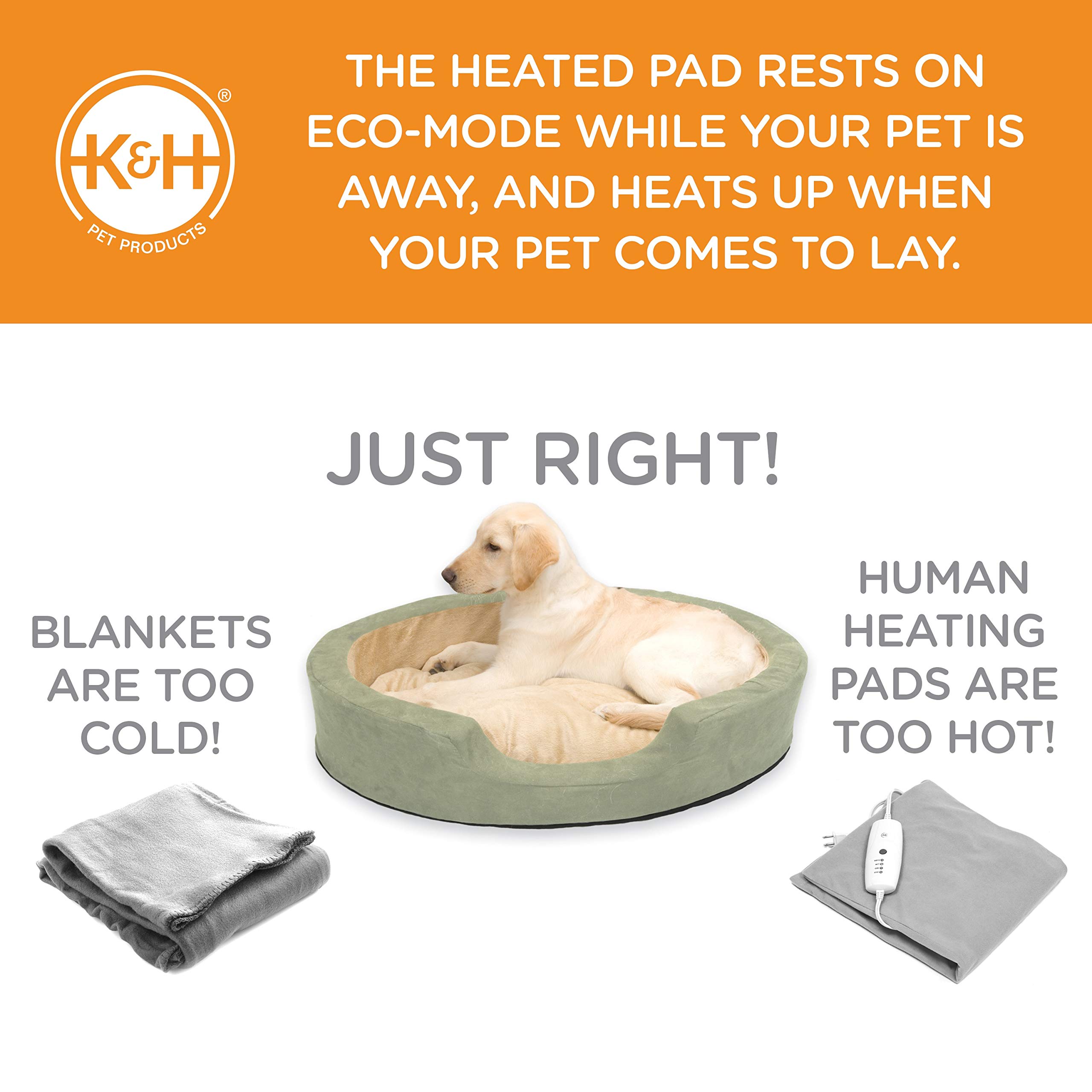 k and h heated dog bed