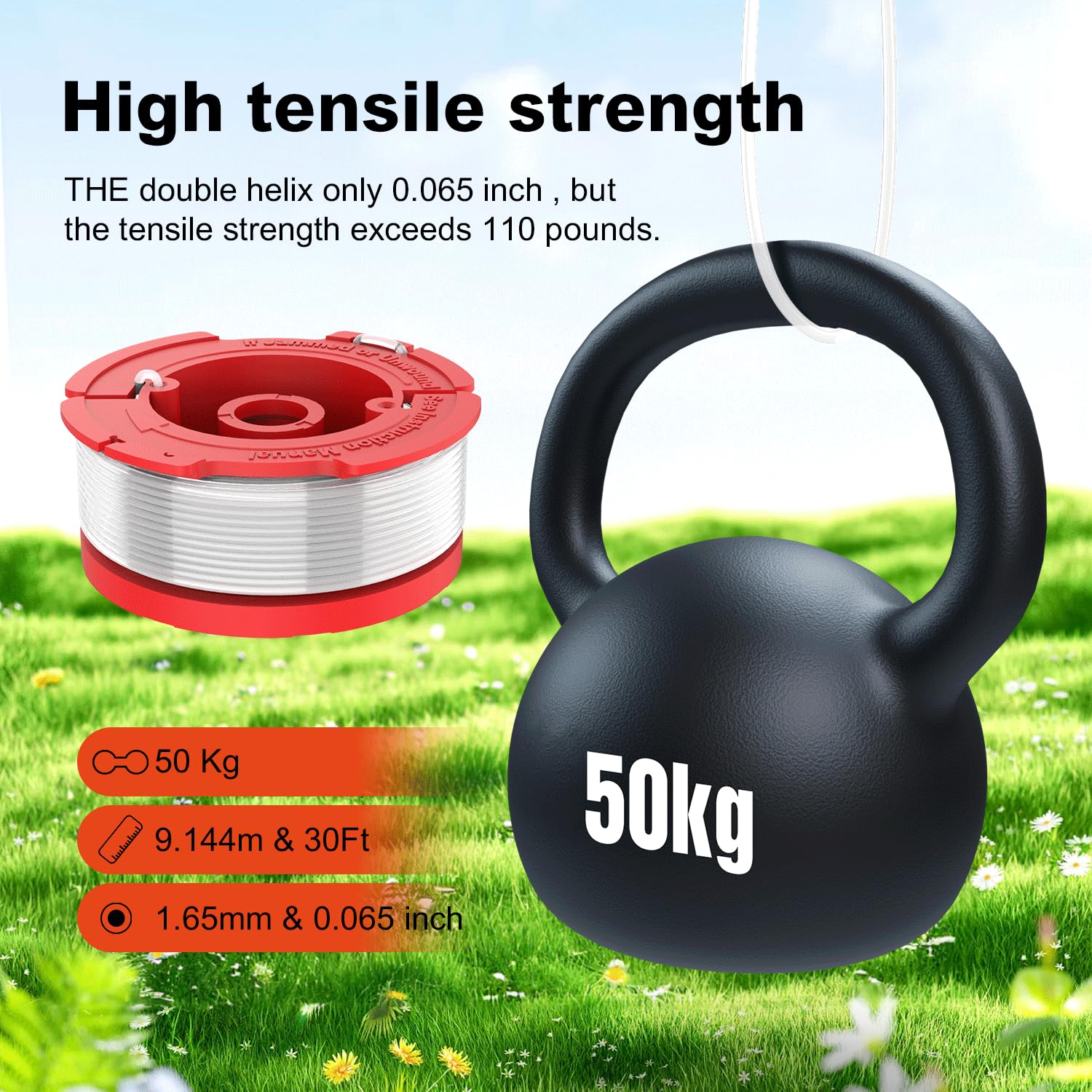 Rivershine Weed Eater String for Craftsman CMZST0653 CMZST065