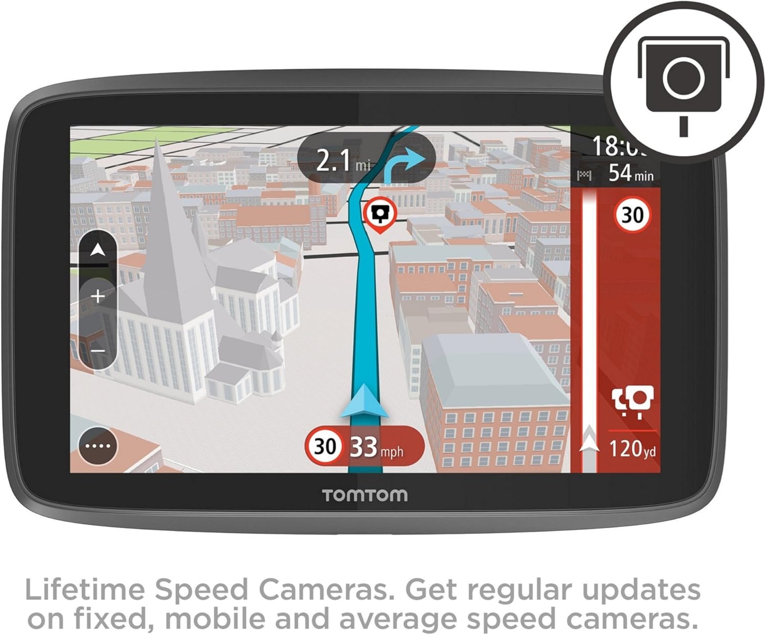 TomTom Go 620 With Wifi Lifetime World Maps, Traffic, Handsfree