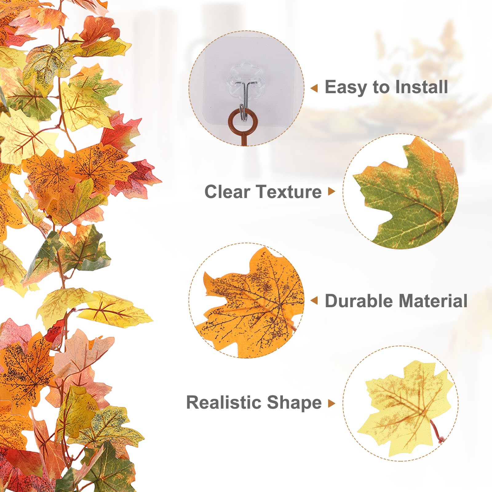 PATIKIL Fall Garlands 5.7Ft/Piece - Image 3