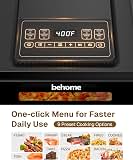 Behome Indoor Pizza Oven & Air Fryer, 6.5QT Family Size with Pizza Stone — image 6