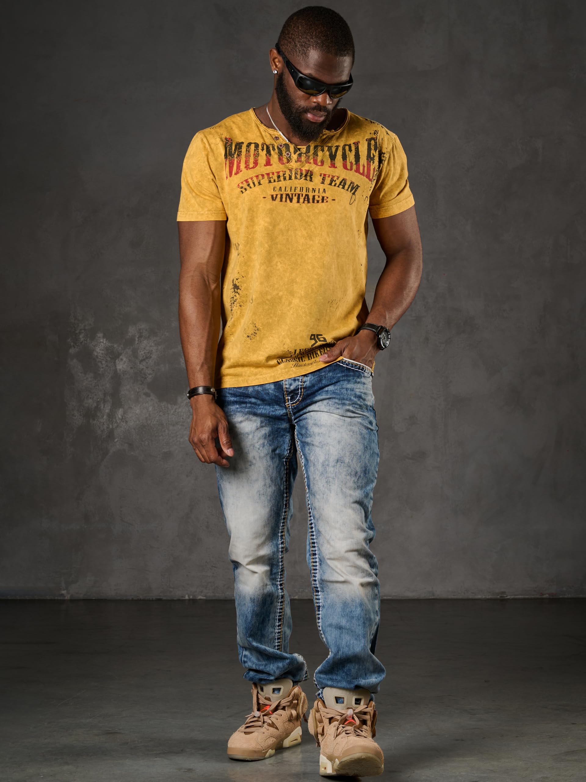 Cipo & Baxx Vaqueros para Hombre | Varios diseños con detalles desgastados, lavado a piedra y cargo, costuras decorativas, bolsillos y cremalleras